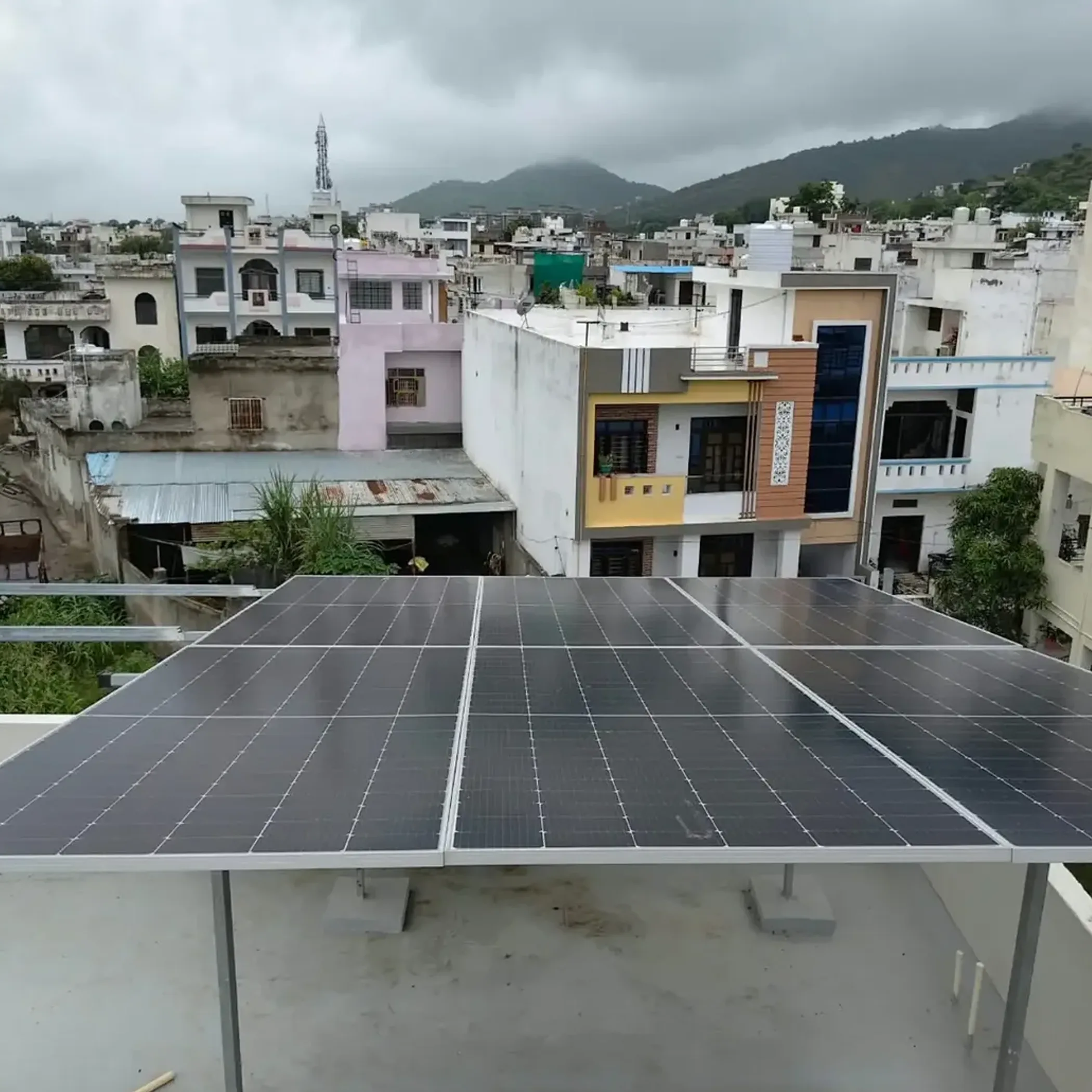 installed rooftop solar panels