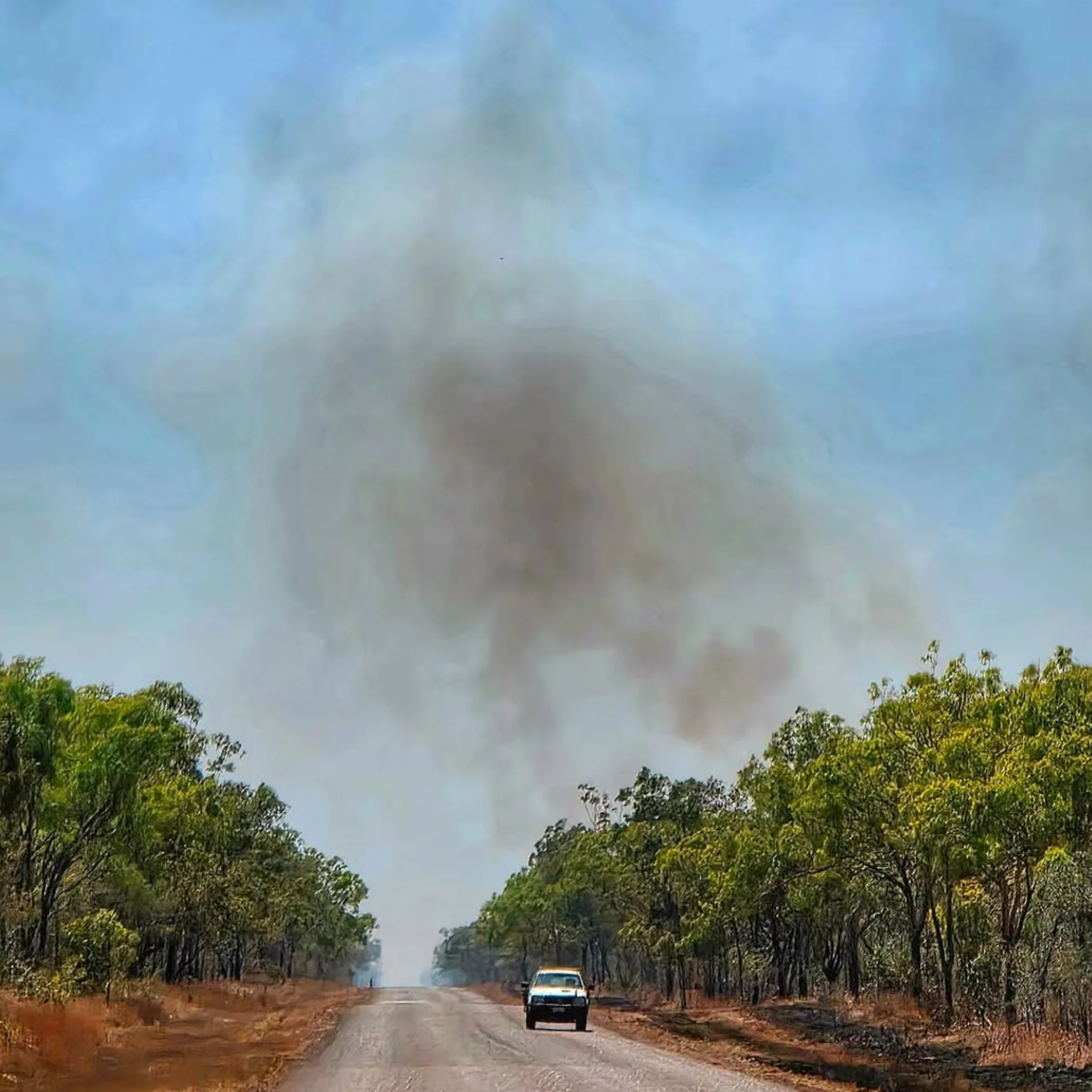 bushfire conditions along stuart highway