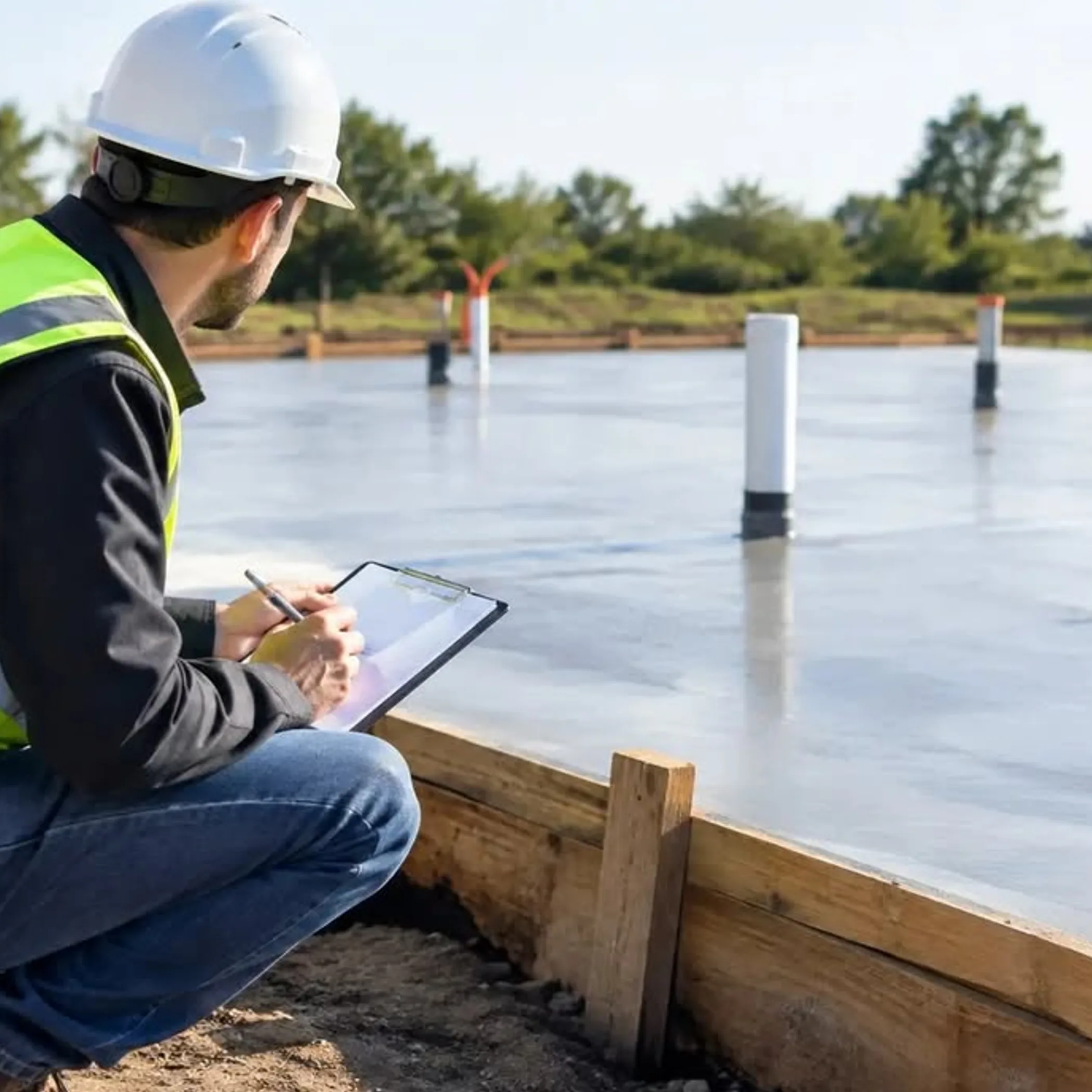 construction inspection at slab stage