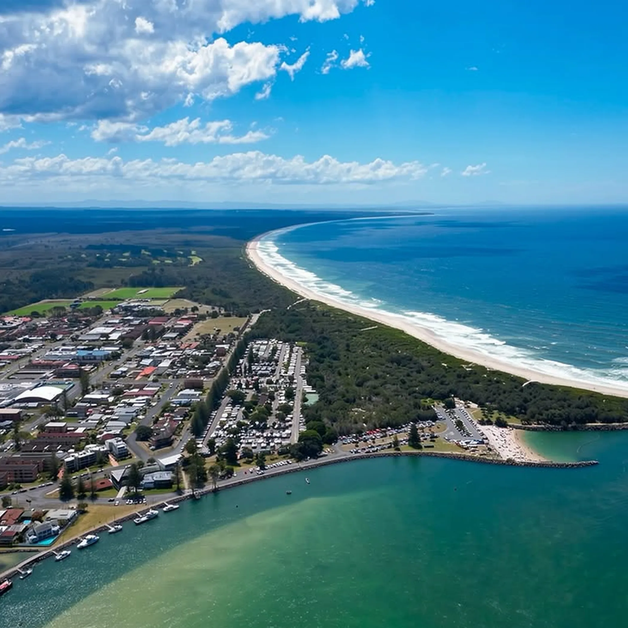 australian beach and eroding shoreline